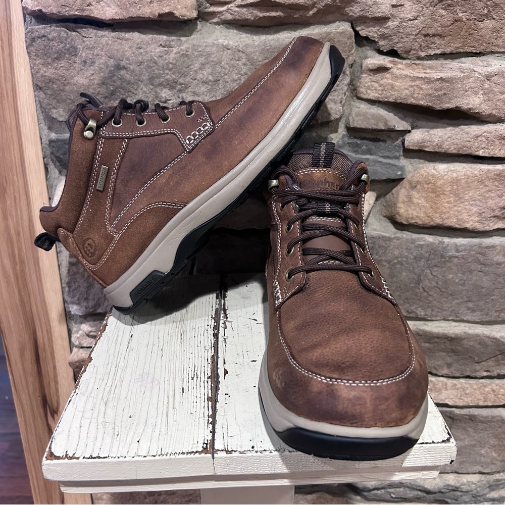 Men's‎ Brown Leather Durham waterproof insulated Boots men’s size 10 EE
